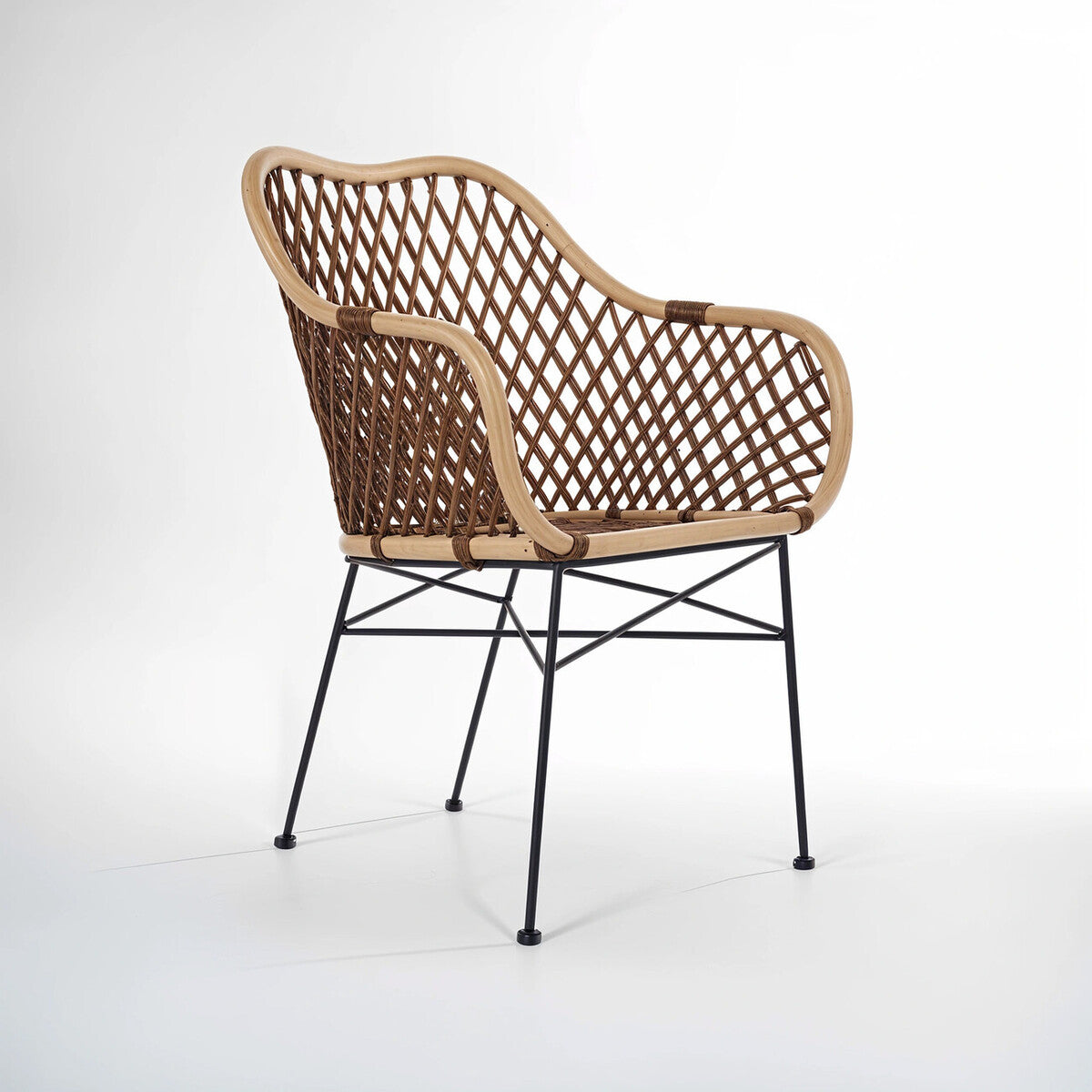 Manado Natural Croco Rattan Arm Chair