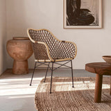 Manado Natural Croco Rattan Arm Chair