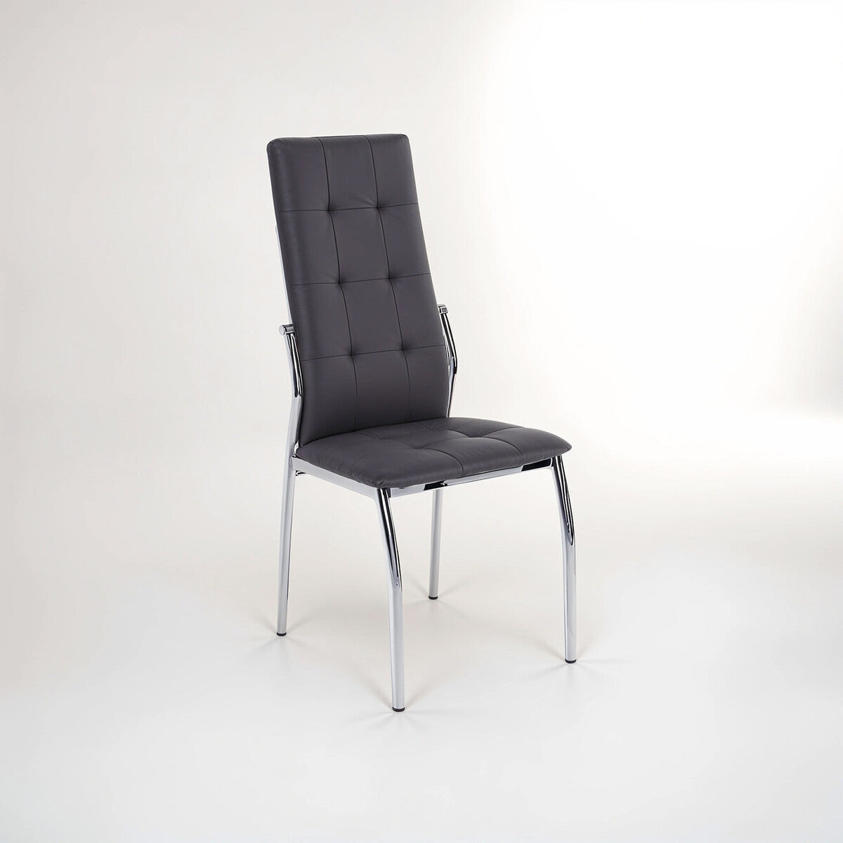 Tamzin Grey Velvet High Back Dining Chair