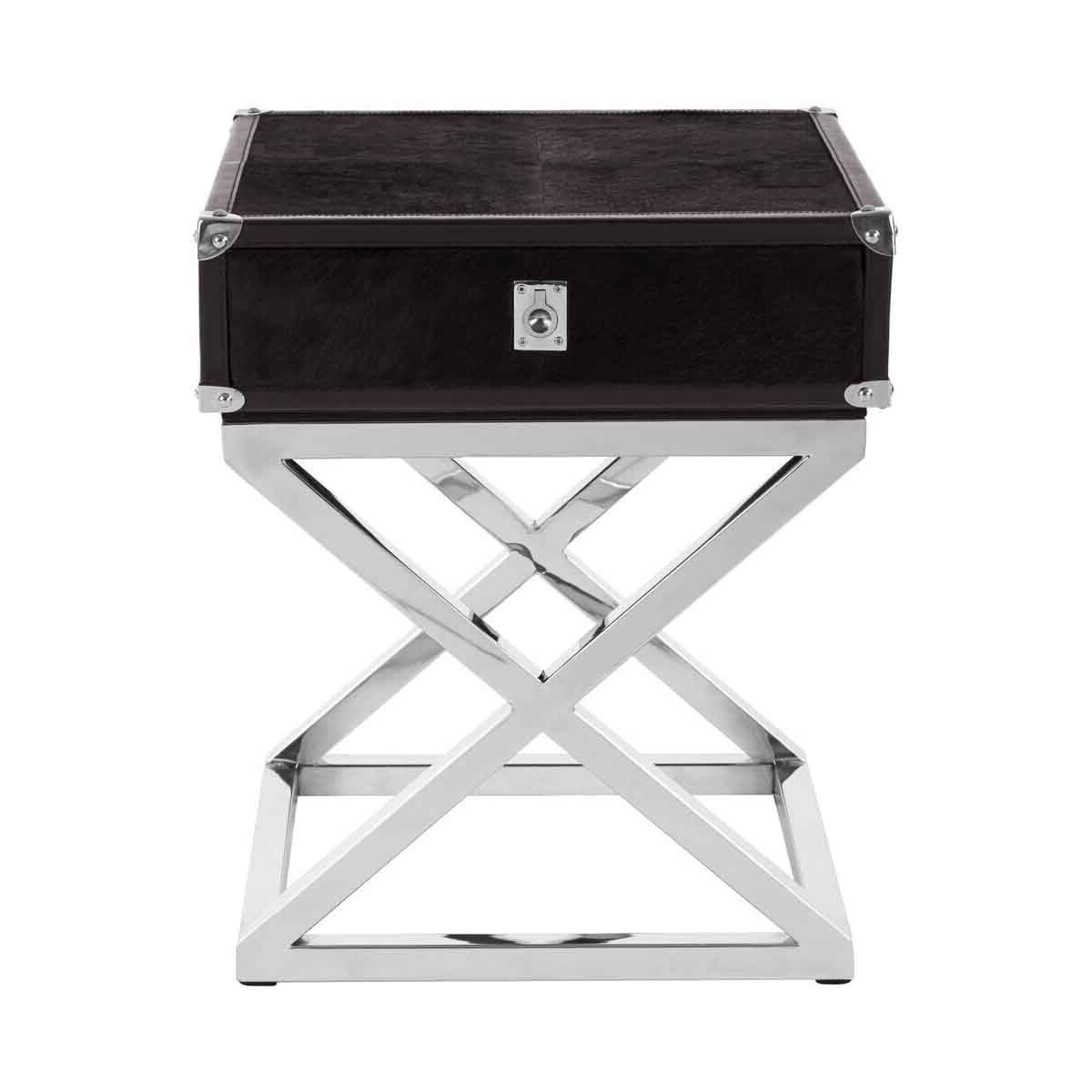 Kensington Townhouse Hair On Hide Side Table