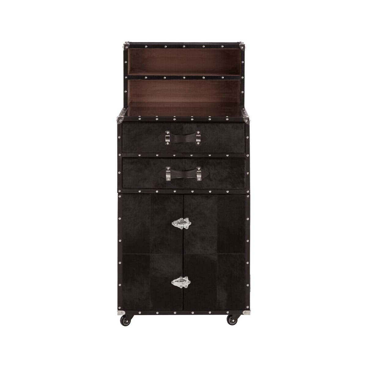 Kensington Townhouse Hair On Leather Drinks Cabinet