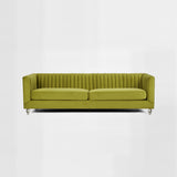 Brasa 3 Seat Green Velvet Sofa