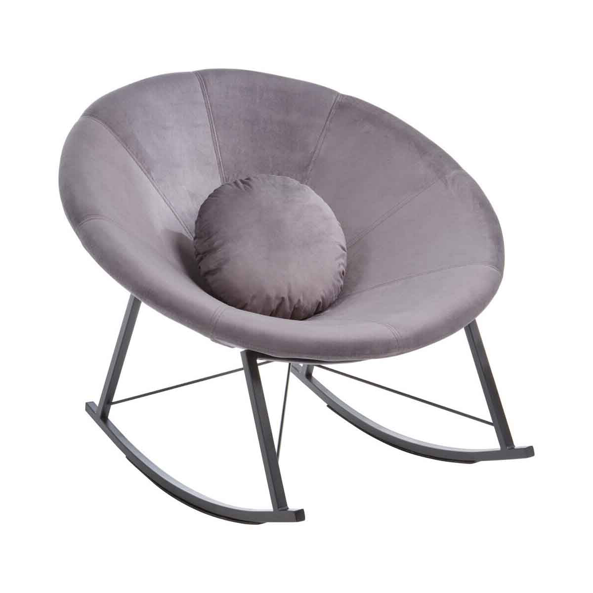 Arto Grey Conic Rocking Chair