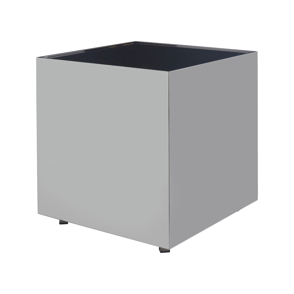 Carlox Square Chrome Finish Side Table