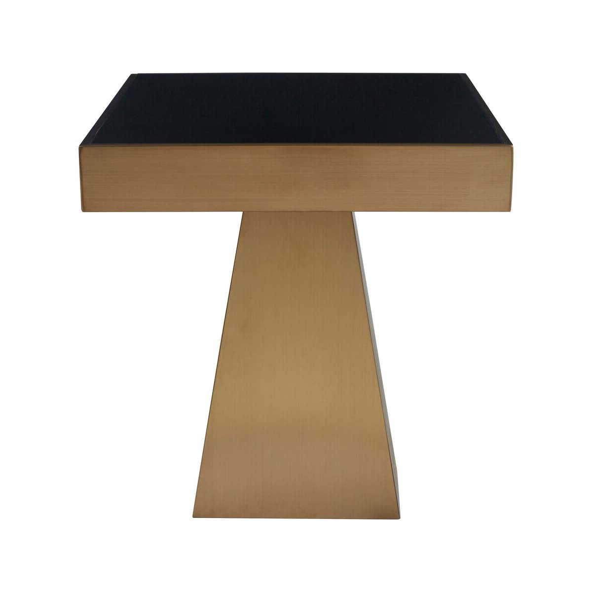 Carlox Square Gold Finish Frame Side Table