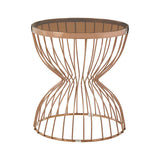 Tula Round Hourglass Base Side Table