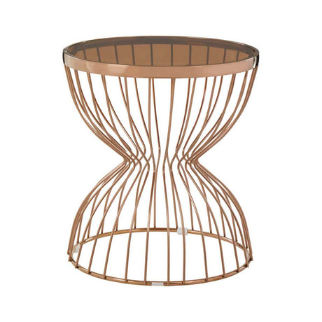 Tula Round Hourglass Base Side Table