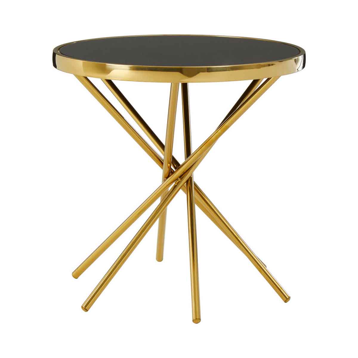 Tula Abstract Base Round Side Table