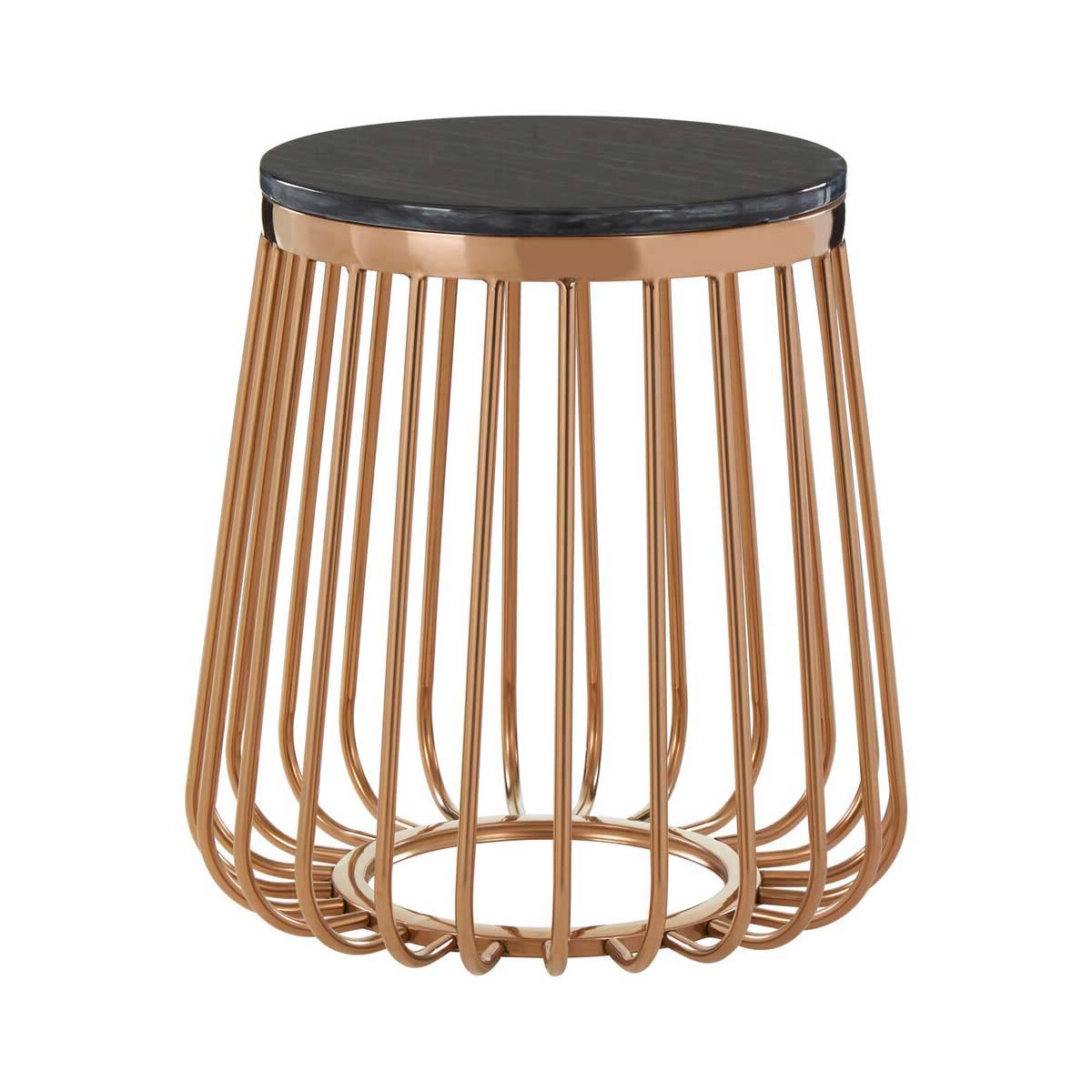 Tula Cage Design Round Side Table