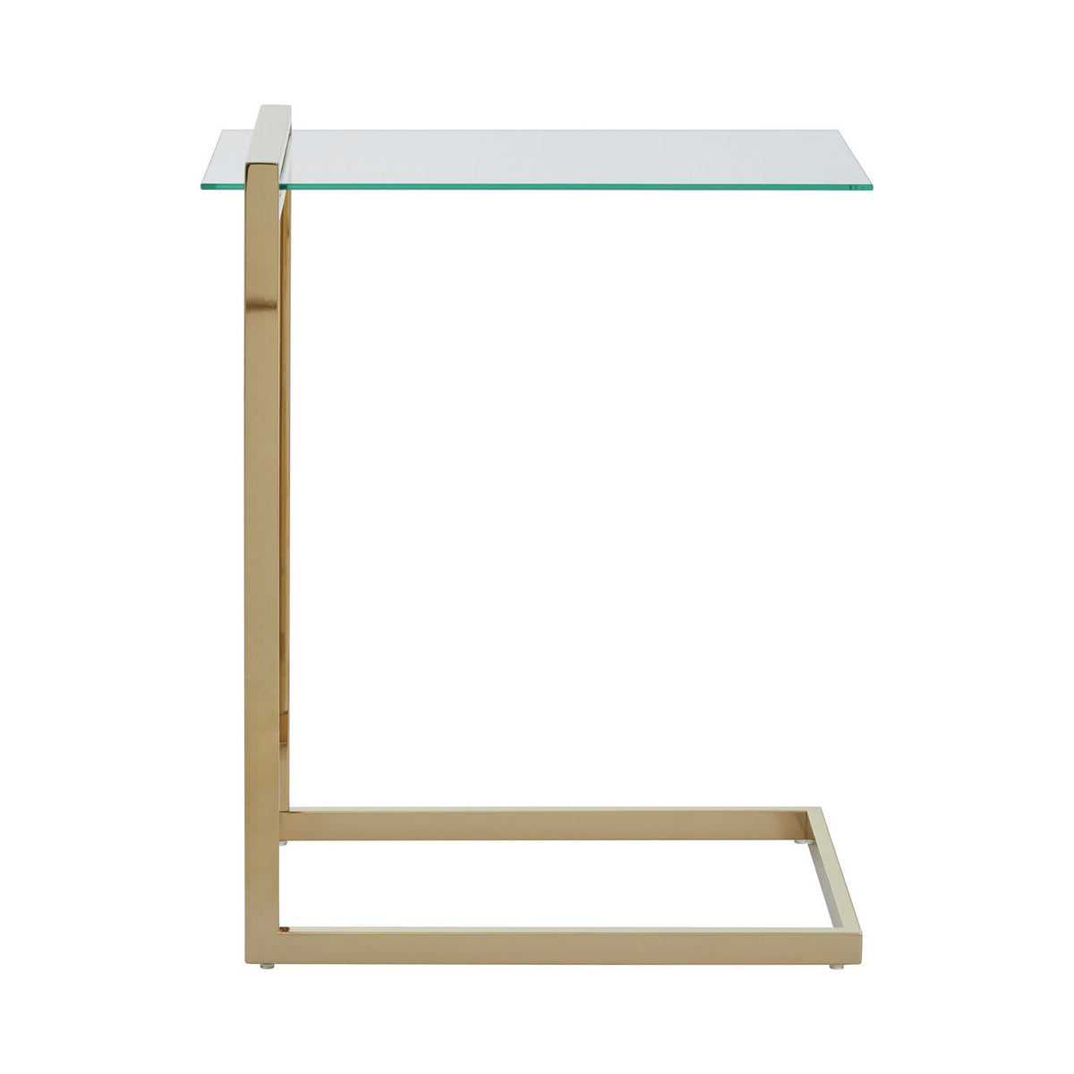 Oria Warm Metallic Finish End Table