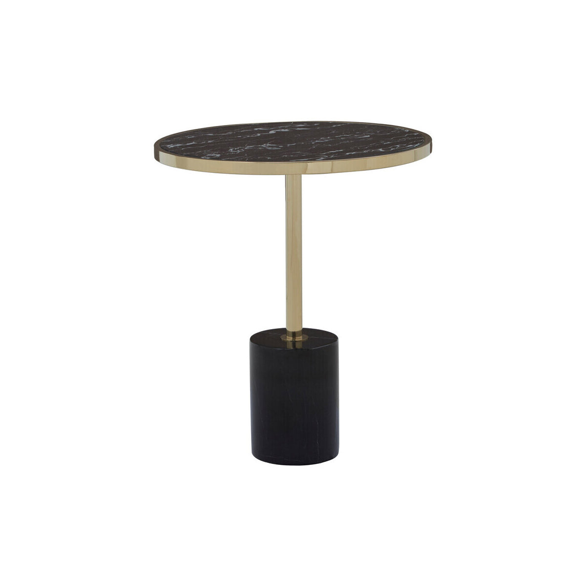 Oria Warm Metallic End Table