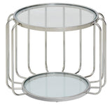 Oria Side Table With Glass Top