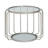 Oria Side Table With Glass Top