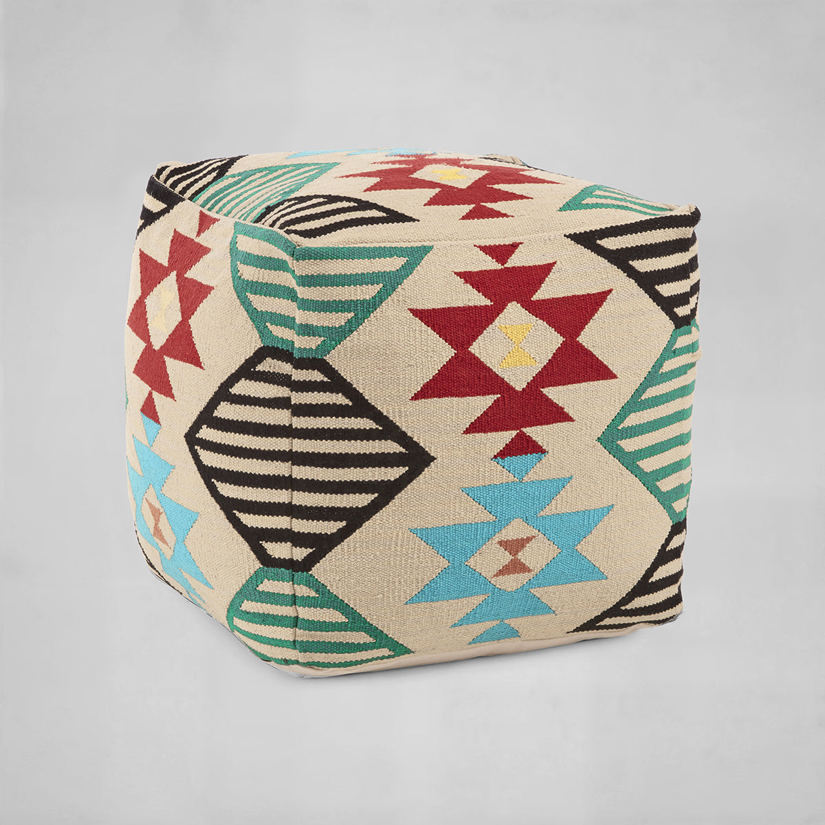 Cefena Multicolour Pouffe