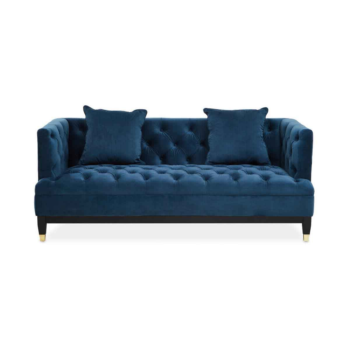 Sefira 2 Seat Navy Fabric Sofa