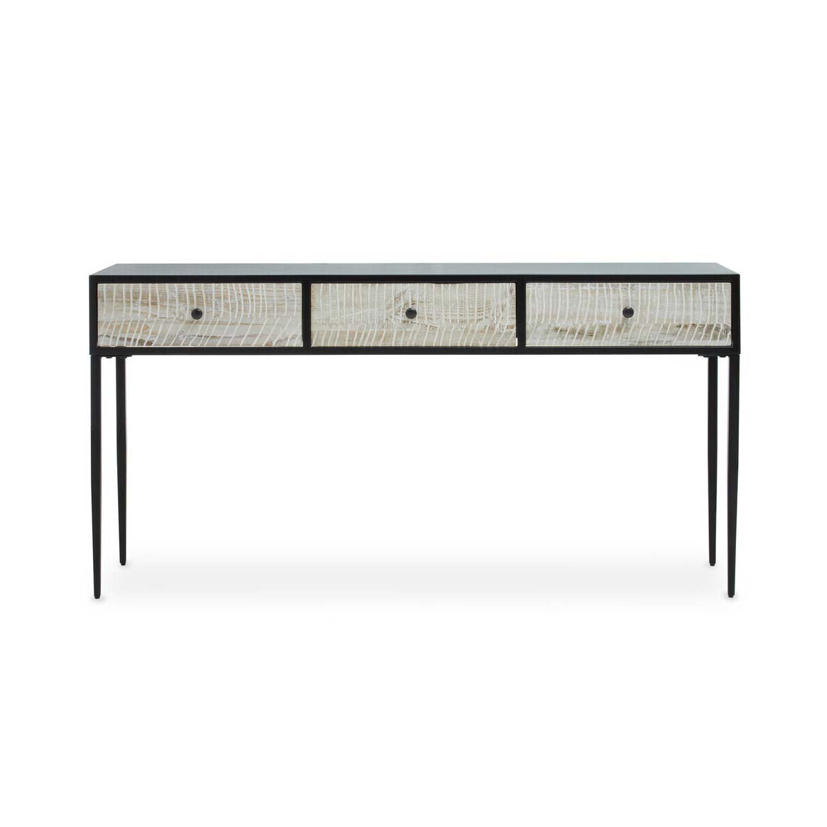 Luxor Three Drawer Rectangular Console Table