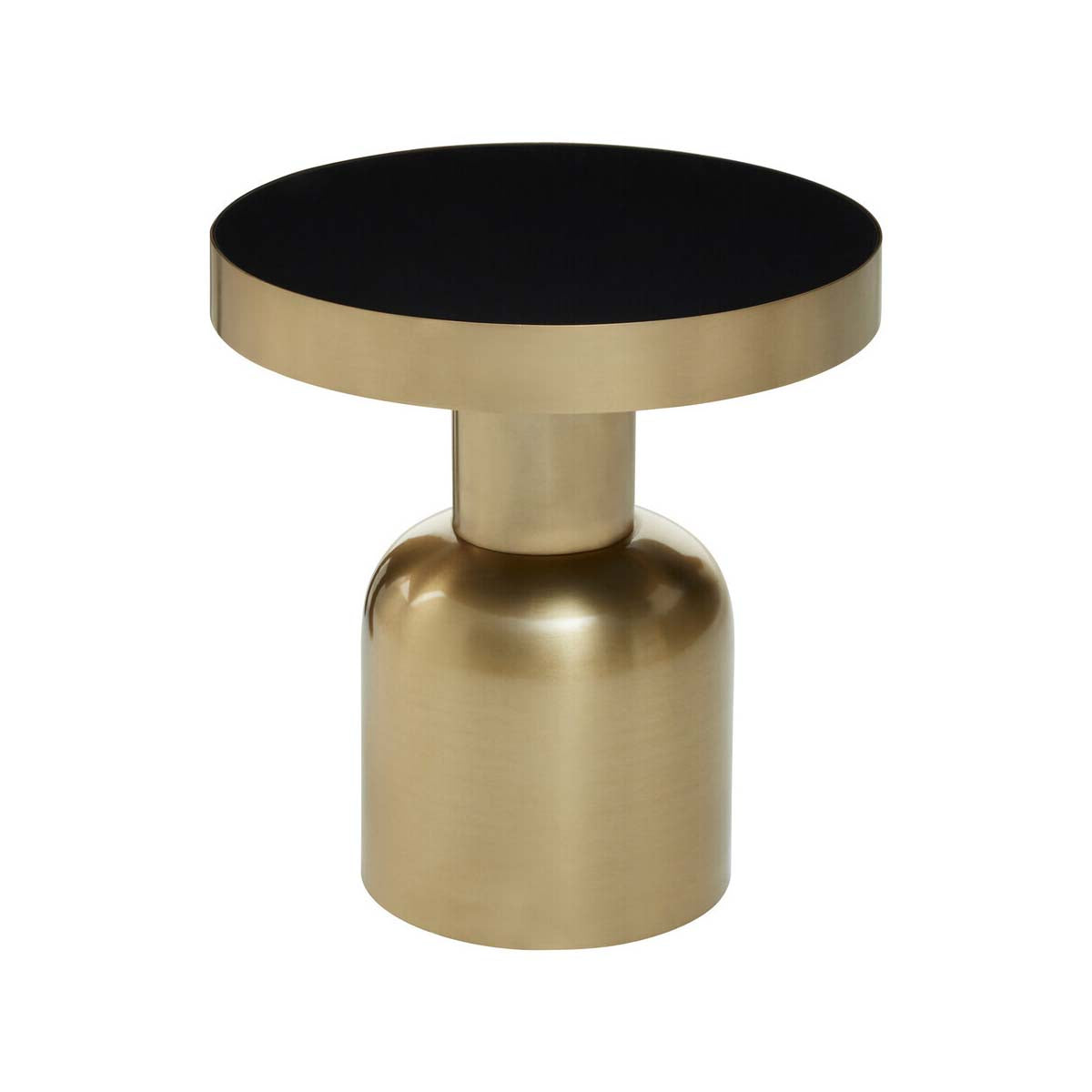 Corra Side Table With Circular Glass Top