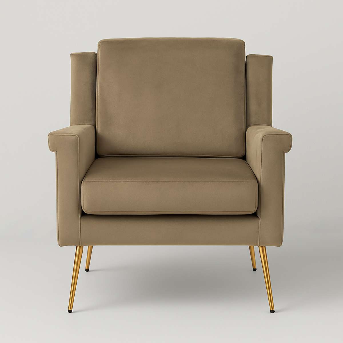 Salma Mink Velvet Armchair.