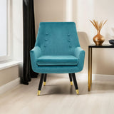 Sara Green Velvet Armchair