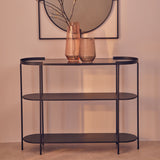 Trento Console Table With Glass Top
