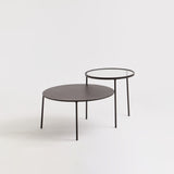 Trento Coffee Table With Glass And Metal Tops