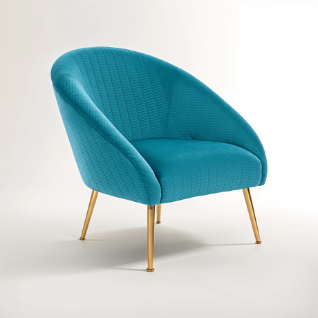 Tania Blue Velvet Occasional Chair