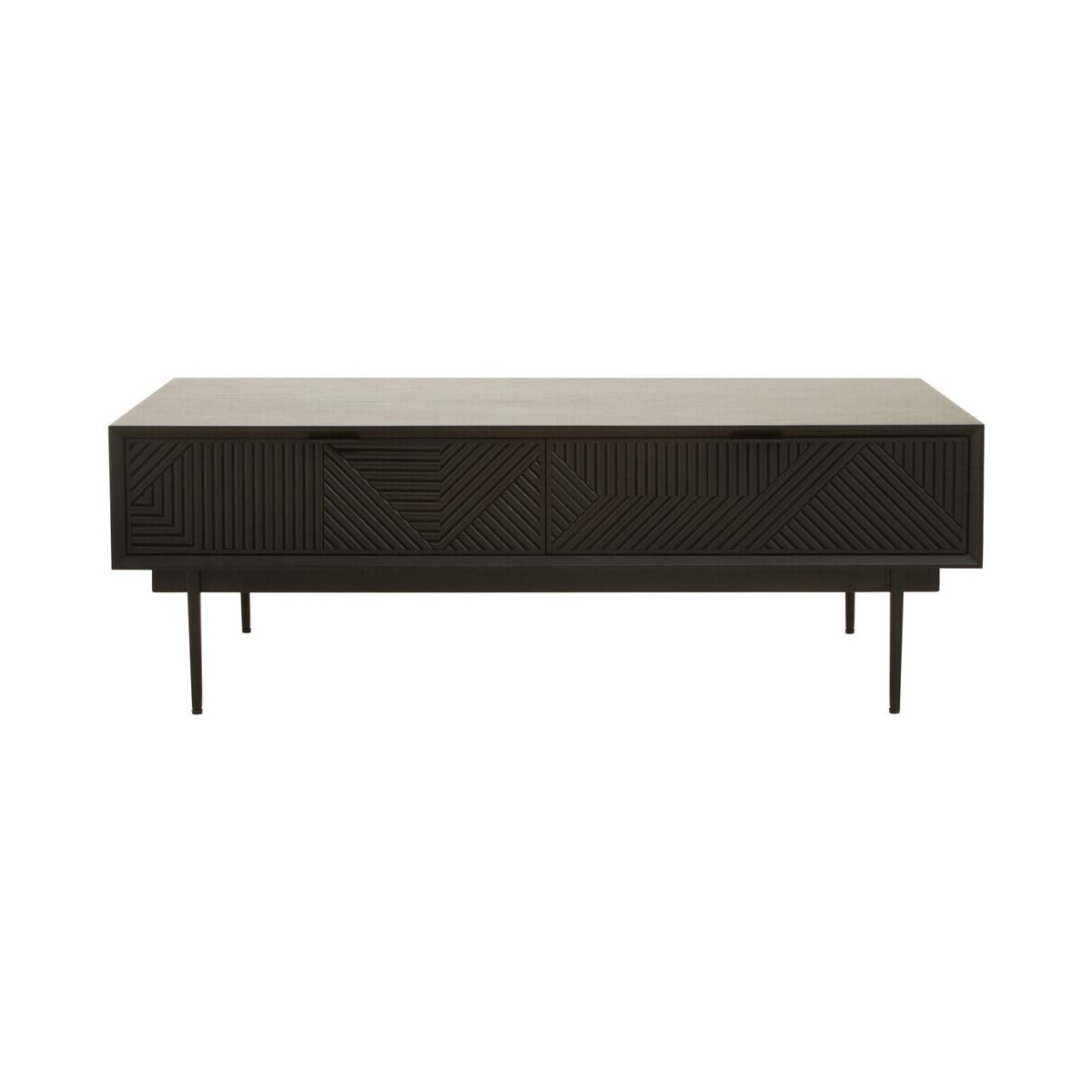 Jakara Black Finish Wooden Coffee Table