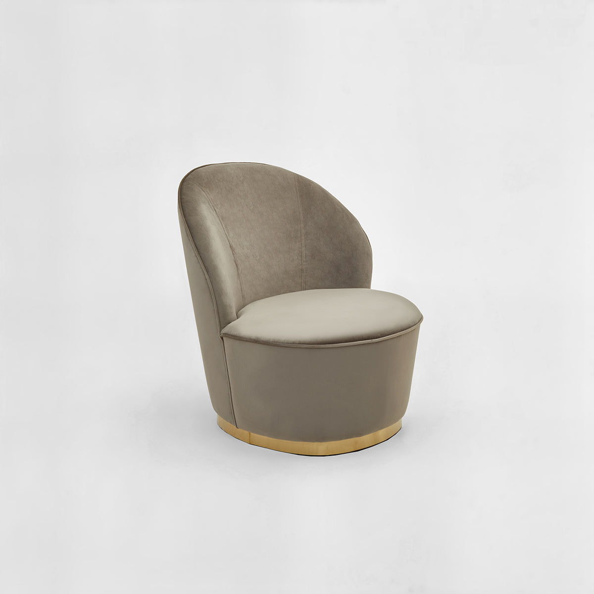 Kids Tamra Mink Velvet Gold Base Chair