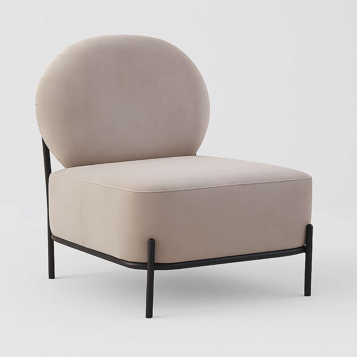 Haya Mink Velvet Chair
