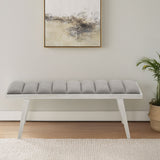 Gilden Grey Bench With Splayed Legs