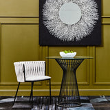 Gilden Grey Dining Chair With Woven Back