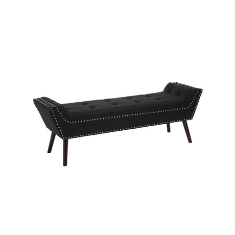 Alea Black Fabric Bench