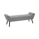 Alea Grey Fabric Bench