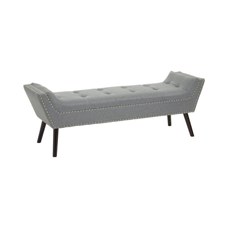 Alea Grey Fabric Bench