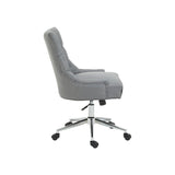 Anita Grey Fabric and Chrome Finish Base Home Office Chair