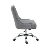 Anita Grey Fabric and Chrome Base Home Office Chair