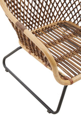 Manado Black Iron Frame Chair