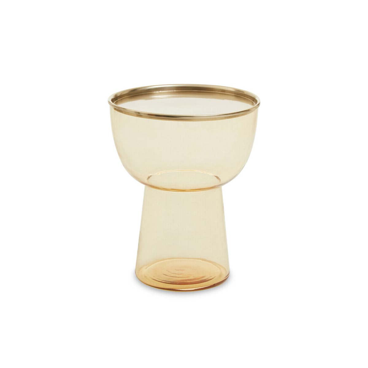 Martini Amber Glass Side Table