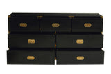 Sarter Seven Drawer Black Mango Wood Chest