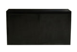 Sarter Seven Drawer Black Mango Wood Chest