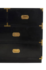 Sarter Seven Drawer Black Mango Wood Chest