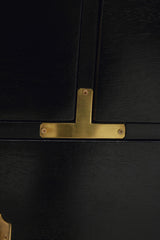 Sarter Seven Drawer Black Mango Wood Chest