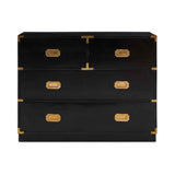 Sarter Four Drawer Black Mango Wood Chest