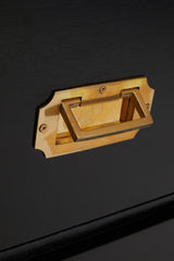 Sarter Four Drawer Black Mango Wood Chest