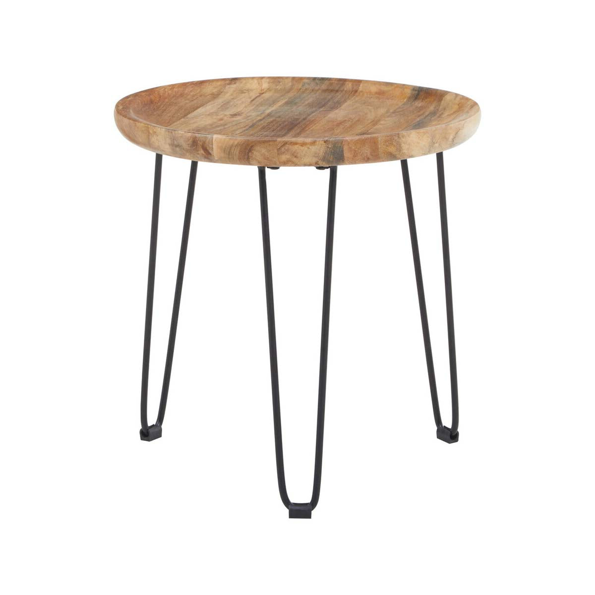 Boho Natural Mango Wood Small Side Table