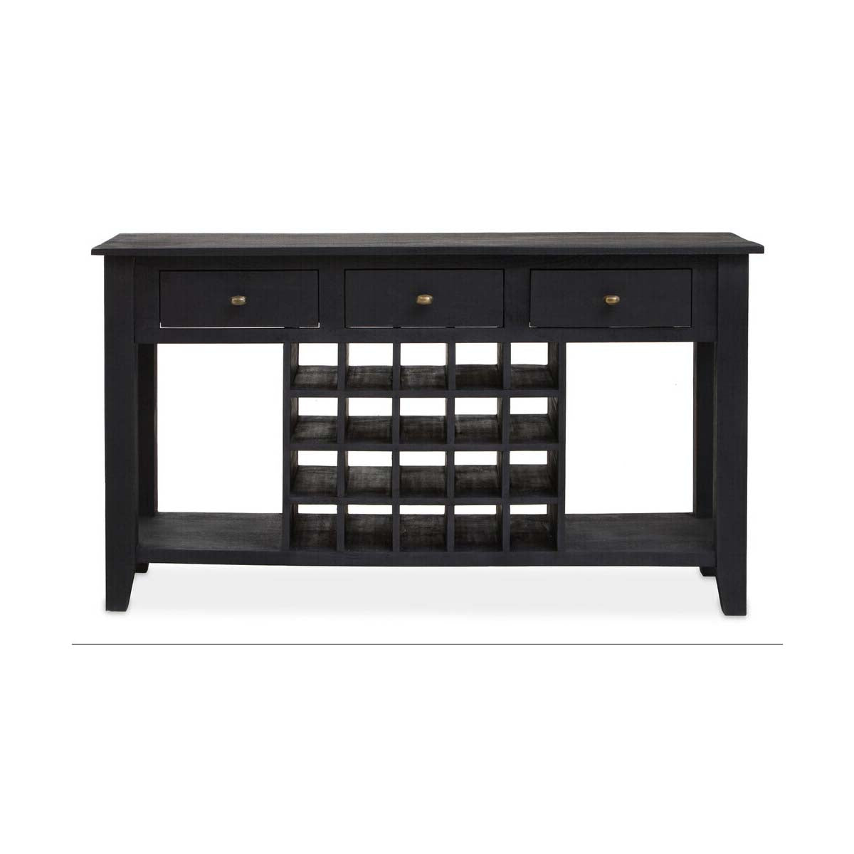 Fusion Wine Bottle Storage Console Table
