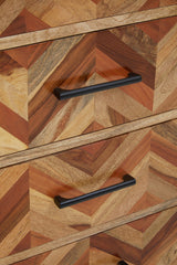 Boho Five Drawer Mango Wood Chest