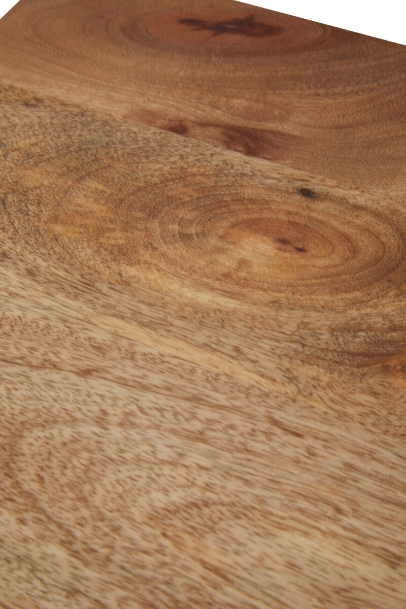 Boho Two Drawer Bedside Table in Mango Wood