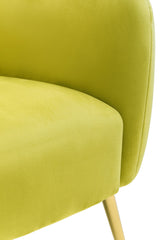 Yasmeen Olive Velvet Armchair
