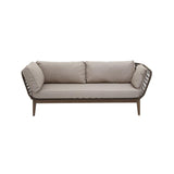 Opus Three Seat Bronze and Charcoal Sofa